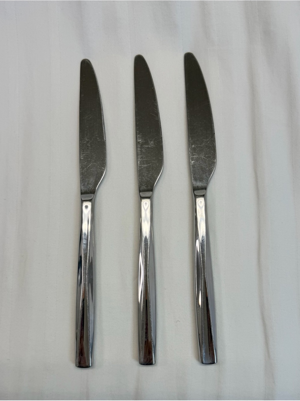 Argent Orfevres Flatware Capetown Dinner Knives 18/10 Stainless Steel Set of 3